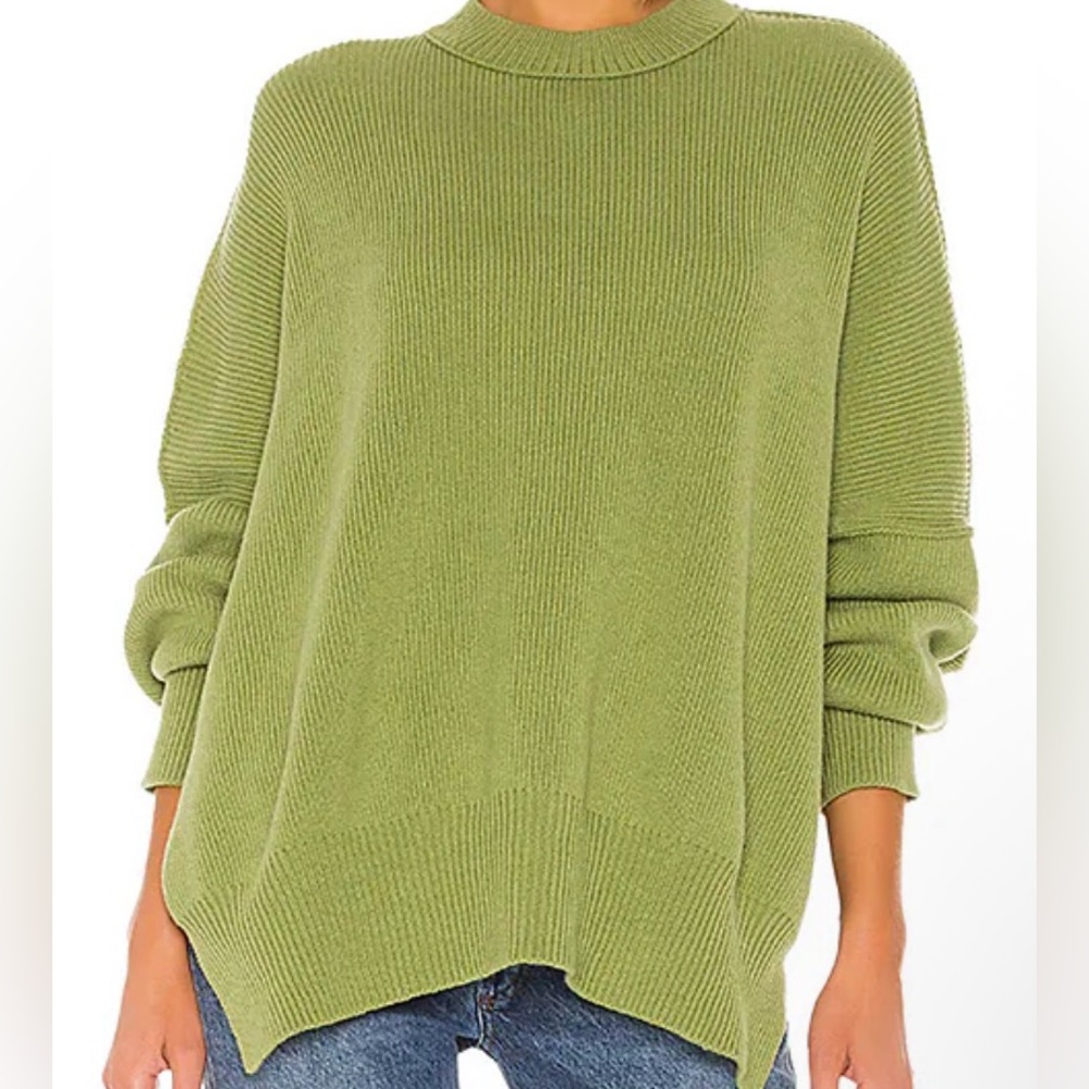 NWT Free People Easy Street tunic in green Small